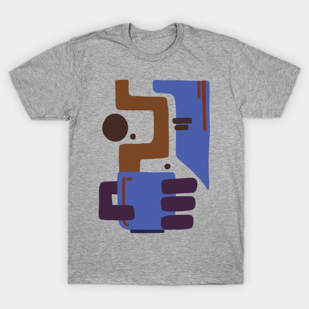 Abstract Coffee T-Shirt by Imaginariux